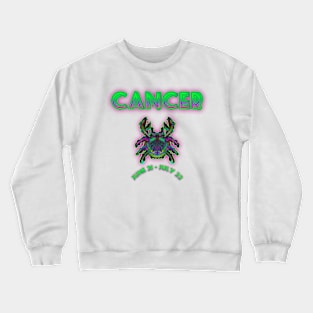 Cancer 4b Turquoise Crewneck Sweatshirt